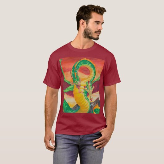 Shivan Dragon redesign All-Over-Print-T - Shirt (Vorne ganz)