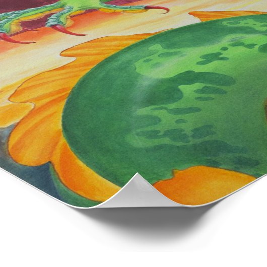 Shivan Dragon Redesign Print Poster (Ecke)