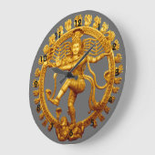 Shiva's Dance Große Wanduhr (Winkel)
