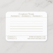 Shiva's Eye - Visitenkarte (Rückseite)