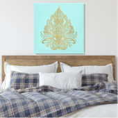 Shiva's Eye - Wrapped Canvas Leinwanddruck (Insitu (Schlafzimmer))