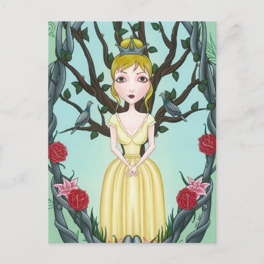 'Shiver and Quiver Little Tree' Postkarte (Vorderseite)