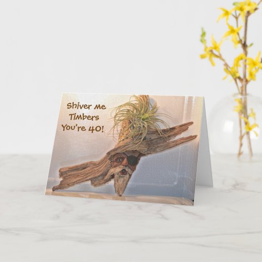 Shiver Me Timbers Geburtstag Karte (Gelbe Blume)