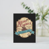 Shiver Me Timbers-Label Postkarte (Stehend Vorderseite)