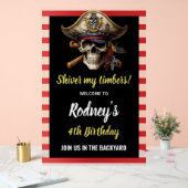 Shiver My Tembers Pirate Party Acrylschild (Hochzeit)