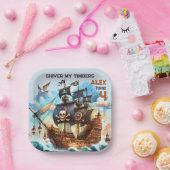 Shiver My Timbers Pirate Theme Pappteller (Party)