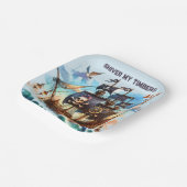 Shiver My Timbers Pirate Theme Pappteller (Gewinkelt)