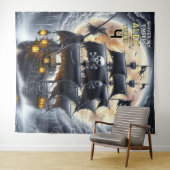 Shiver My Timbers Skull and Crossbones Pirate Wandteppich (Beispiel (Horizontal))