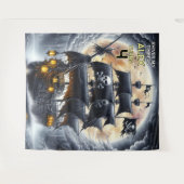 Shiver My Timbers Skull and Crossbones Pirate Wandteppich (Vorderseite (Horizontal))