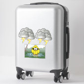 Shivering Rainy Day Pinguin Thunder_Cove Aufkleber (Koffer)