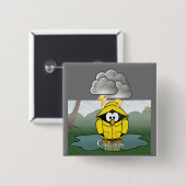 Shivering Rainy Day Pinguin Thunder_Cove Button (Vorne & Hinten)