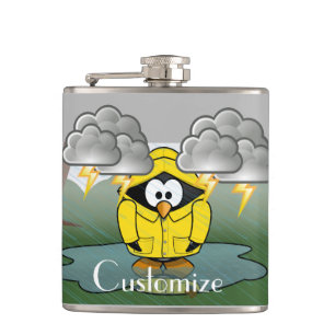 Shivering Rainy Day Pinguin Thunder_Cove Flachmann
