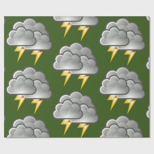 Shivering Rainy Day Pinguin Thunder_Cove Geschenkpapier (Flach)