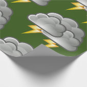 Shivering Rainy Day Pinguin Thunder_Cove Geschenkpapier (Ecke)
