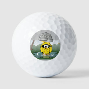 Shivering Rainy Day Pinguin Thunder_Cove Golfball
