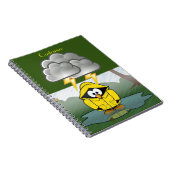 Shivering Rainy Day Pinguin Thunder_Cove Notizblock (Rechte Seite)