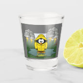 Shivering Rainy Day Pinguin Thunder_Cove Schnapsglas (Vorderseite)