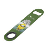 Shivering Rainy Day Pinguin Thunder_Cove Speed Flaschenöffner (Vorderseite Schrägansicht)