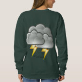 Shivering Rainy Day Pinguin Thunder_Cove Sweatshirt (Rückseite)