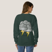 Shivering Rainy Day Pinguin Thunder_Cove Sweatshirt (Schwarz voll)