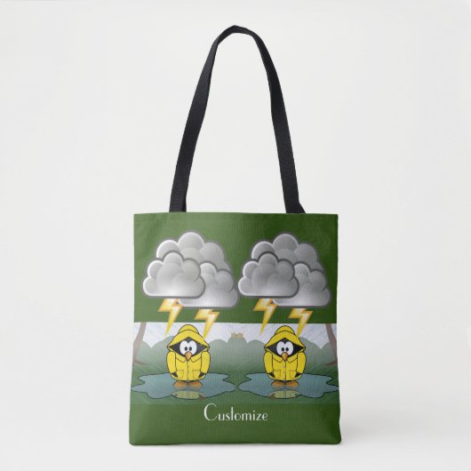 Shivering Rainy Day Pinguin Thunder_Cove Tasche (Vorderseite)