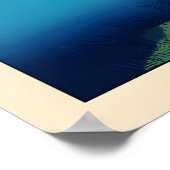 Shizuka na Minamo Print, Peaceful Bay Scene Poster (Ecke)