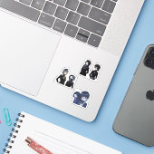 Shizuku- und Feitan-hxh-Anime-Aufkleber Aufkleber (Laptop mit iPhone)