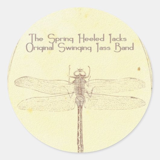 SHJ 2010: Dragonfly-Aufkleber Runder Aufkleber (Vorderseite)