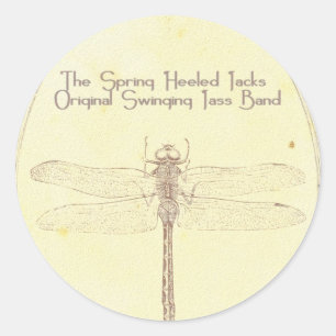 SHJ 2010: Libellen-Aufkleber-Blatt Runder Aufkleber