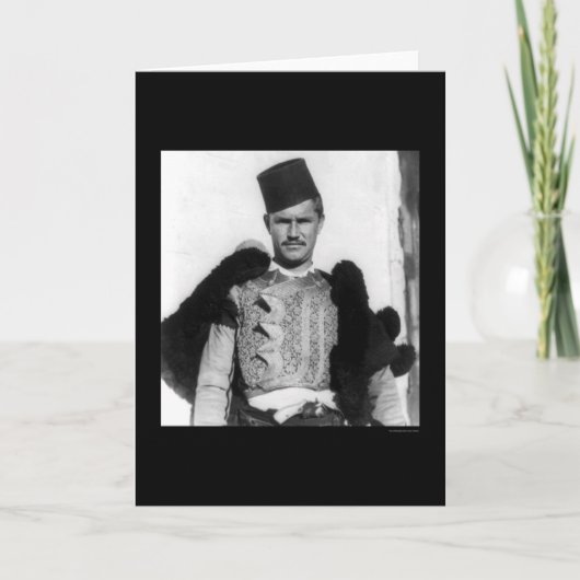 Shkypetars Costume Albanien 1923 Karte (Vorderseite)