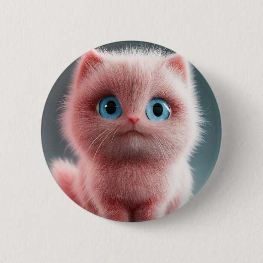 Shmu - Das rosa Kätzchen Button (Vorderseite)