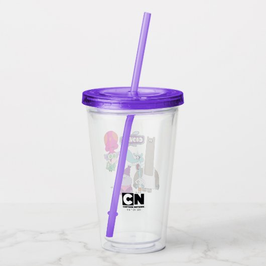 Shnitzel, Mung, Chowder und Truffles Acryltrinkbecher (Rückseite)