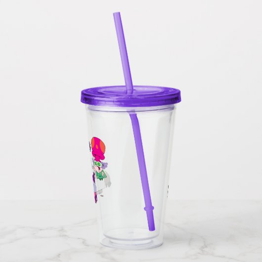 Shnitzel, Mung, Chowder und Truffles Acryltrinkbecher (Links)