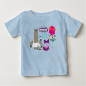 Shnitzel, Mung, Chowder und Truffles Baby T-shirt (Vorderseite)