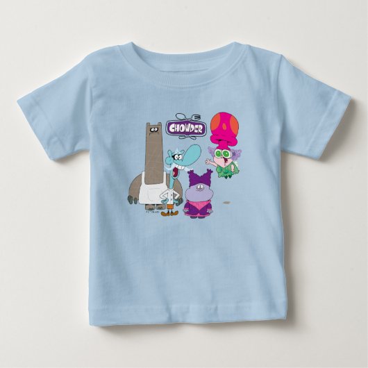 Shnitzel, Mung, Chowder und Truffles Baby T-shirt (Vorderseite)