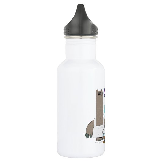 Shnitzel, Mung, Chowder und Truffles Edelstahlflasche (Links)