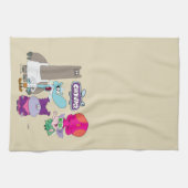 Shnitzel, Mung, Chowder und Truffles Geschirrtuch (Horizontal)