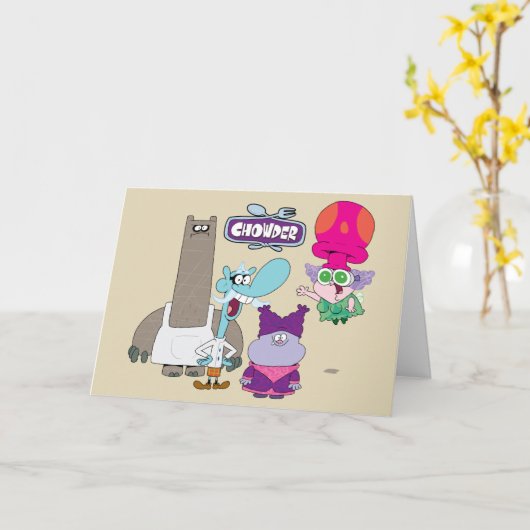 Shnitzel, Mung, Chowder und Truffles Karte (Gelbe Blume)