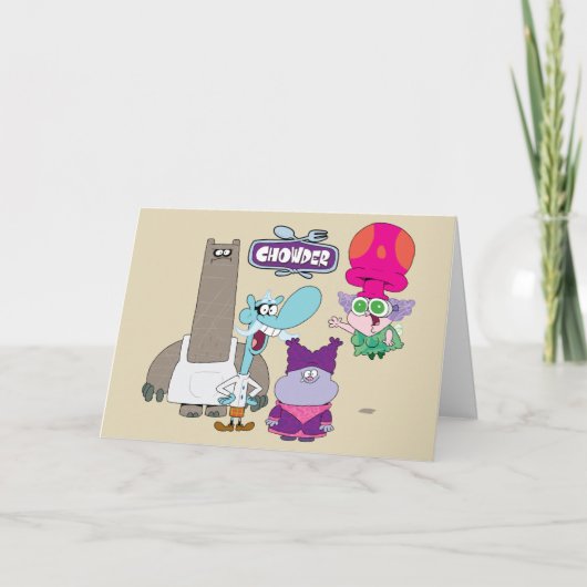 Shnitzel, Mung, Chowder und Truffles Karte (Vorderseite)