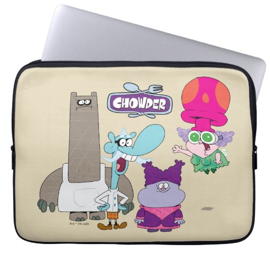 Shnitzel, Mung, Chowder und Truffles Laptopschutzhülle (Vorderseite)