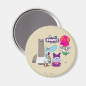 Shnitzel, Mung, Chowder und Truffles Magnet (Vorderseite/Rückseite)