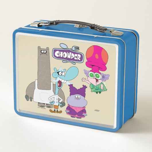 Shnitzel, Mung, Chowder und Truffles Metall Brotdose (Rückseite)