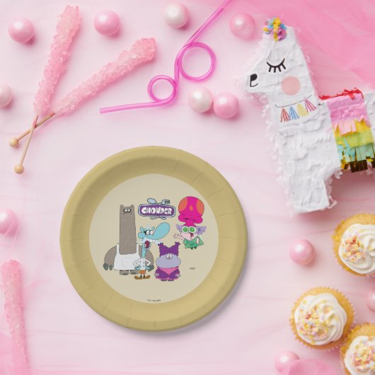 Shnitzel, Mung, Chowder und Truffles Pappteller (Party)