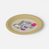 Shnitzel, Mung, Chowder und Truffles Pappteller (Schrägansicht)