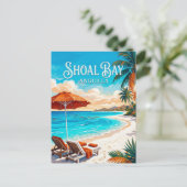 Shoal Bay Anguilla Postkarte (Stehend Vorderseite)