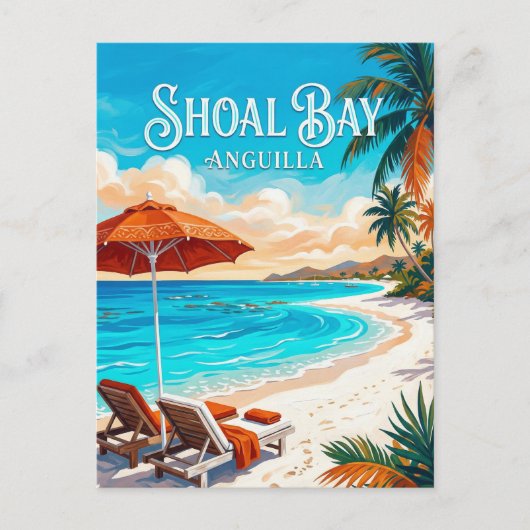 Shoal Bay Anguilla Postkarte (Vorderseite)