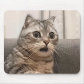 Shock Cat Meme Mouse Pad Mousepad (Vorne)