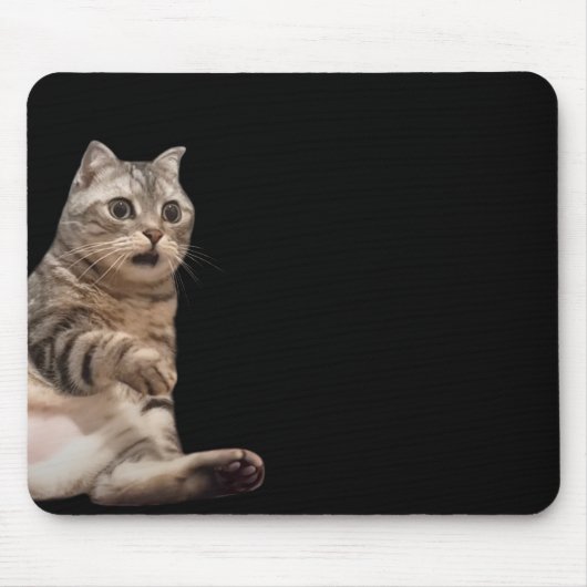 Shock Cat Meme Mouse Pad Mousepad (Vorne)