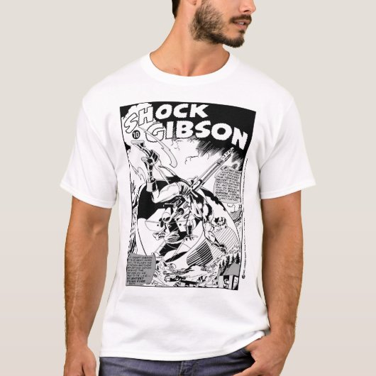 'SHOCK Gibson' Comic-Panel-T-Shirt T-Shirt (Vorderseite)