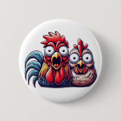 "Shocked Barnyard Duo" Button (Vorderseite)